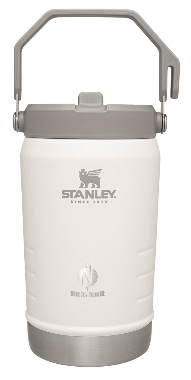 Stanley® IceFlow 40oz Flip Straw Jug, white - Etched