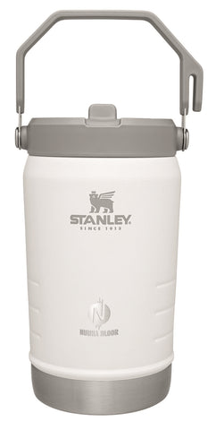 Stanley® IceFlow 40oz Flip Straw Jug, white - Etched