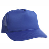 5 Panel Poly Foam Mesh Trucker Cap w/Flat Bill