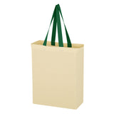 Natural Cotton Canvas Grocery Tote Bag