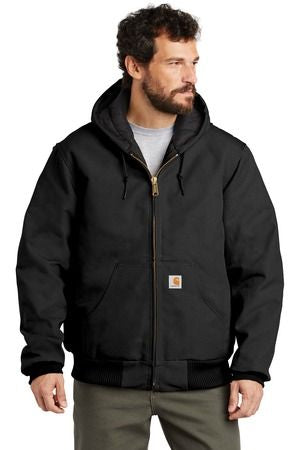 Carhartt Tall Quilted-Flannel-Lined Duck Active Jacket