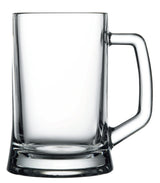 Mainz 22oz heavy base clear glass handled mug