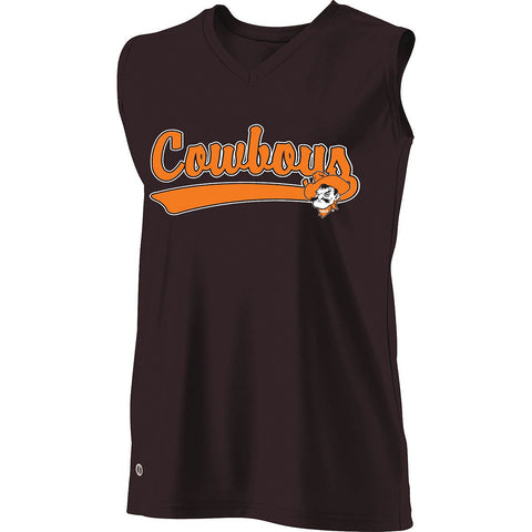 Holloway Sportswear Collegiate Ladies' Curve Jersey - Oklahoma State Cowboys