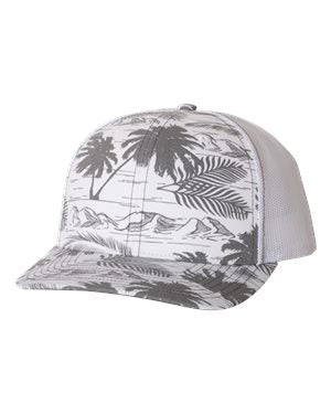 000458 Richardson® Patterned Snapback Trucker Cap