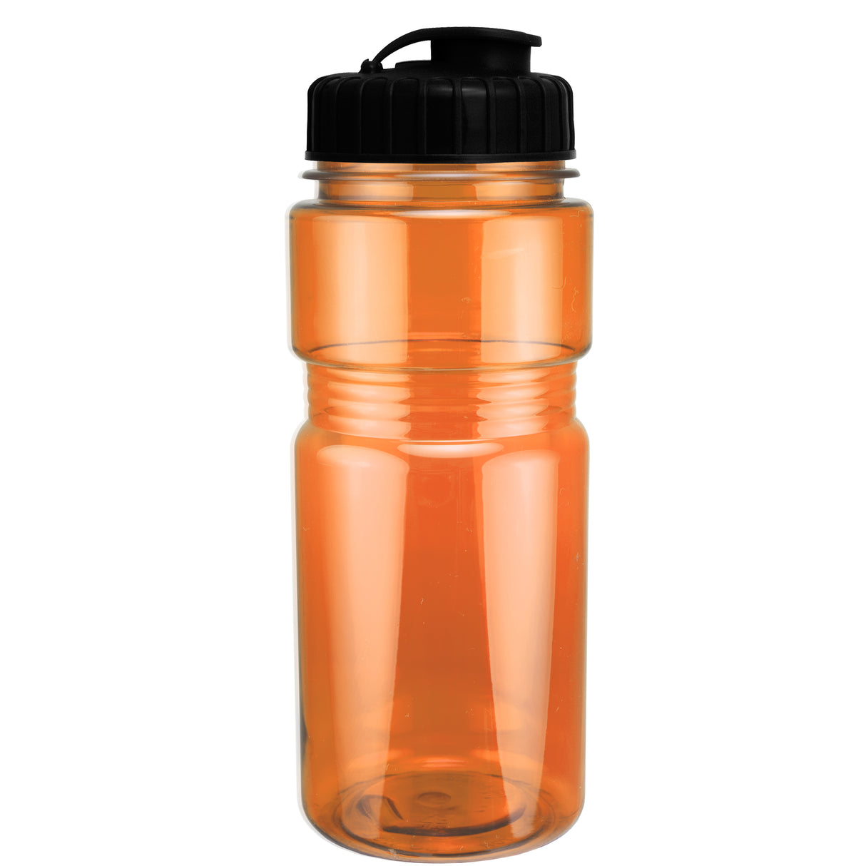 20 Oz. Translucent Recreation Bottle w/ Flip Top Lid