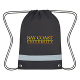 Lil' Bit Reflective Non-woven Drawstring Bag