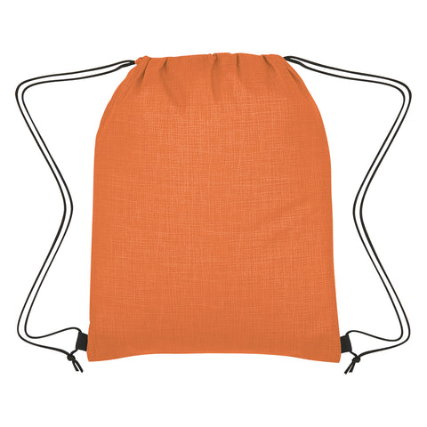 Crosshatch Non-woven Drawstring Bag