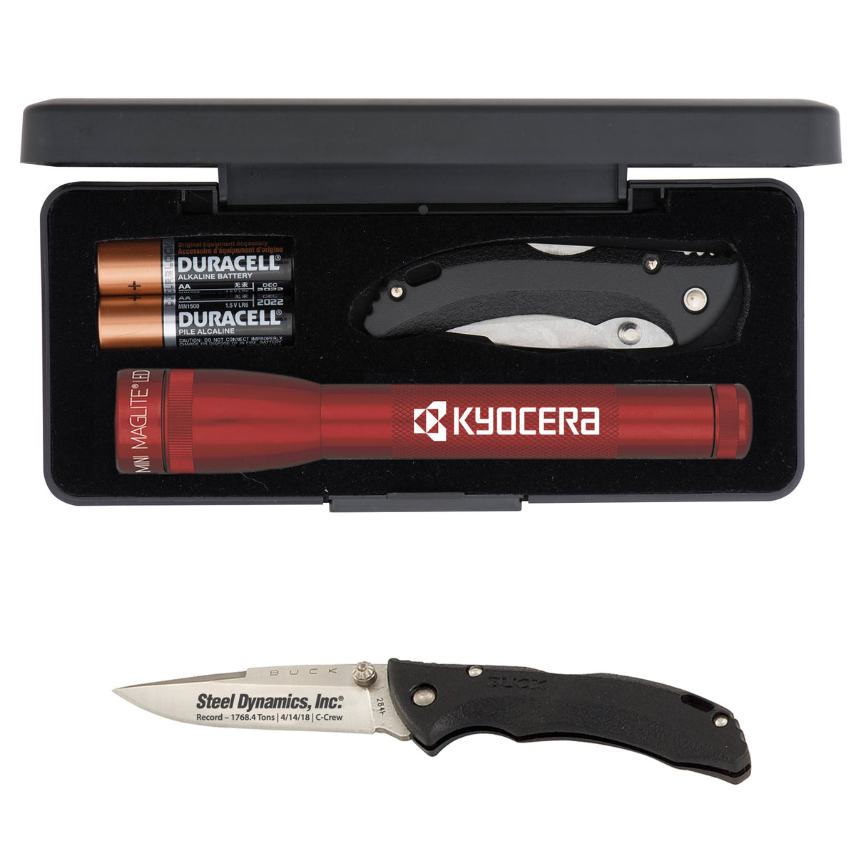 LED Mini Maglite® With Buck® "Bantam Bbw" Knife