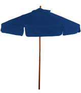 7' Wooden Market Umbrella with Valence