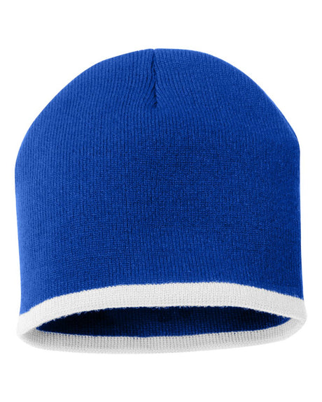000469 Sportsman™ 8'' Bottom Striped Knit Beanie