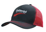 000964 Breathable Poly Twill Cap w/Mesh Back