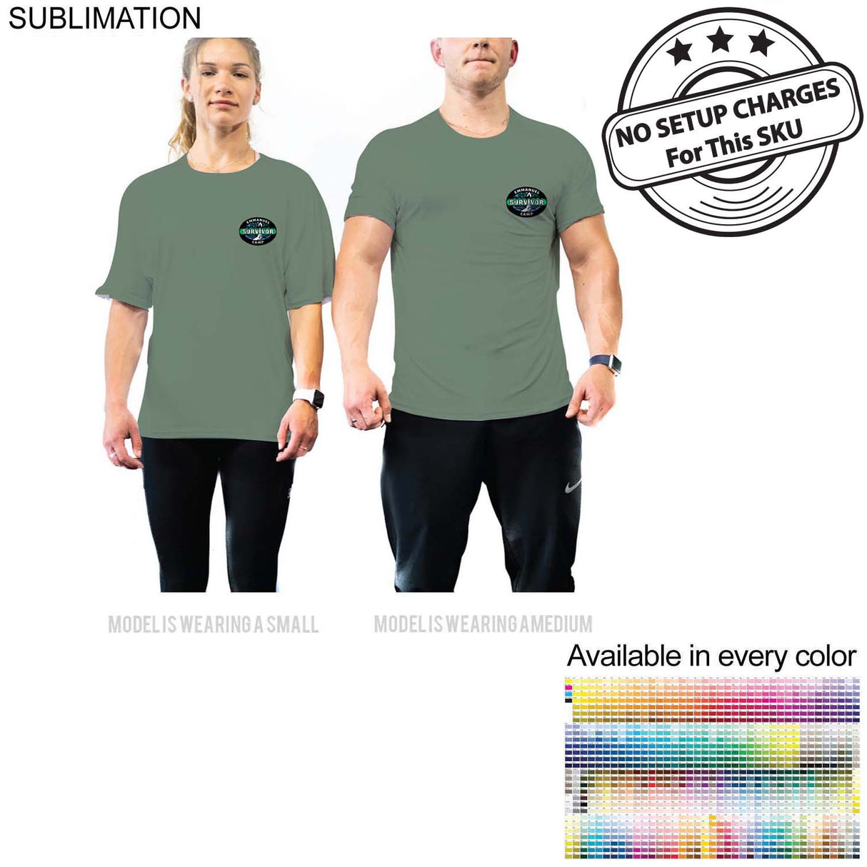 Survivor Themed Sublimated Unisex T-Shirt, NO SETUP CHARGE