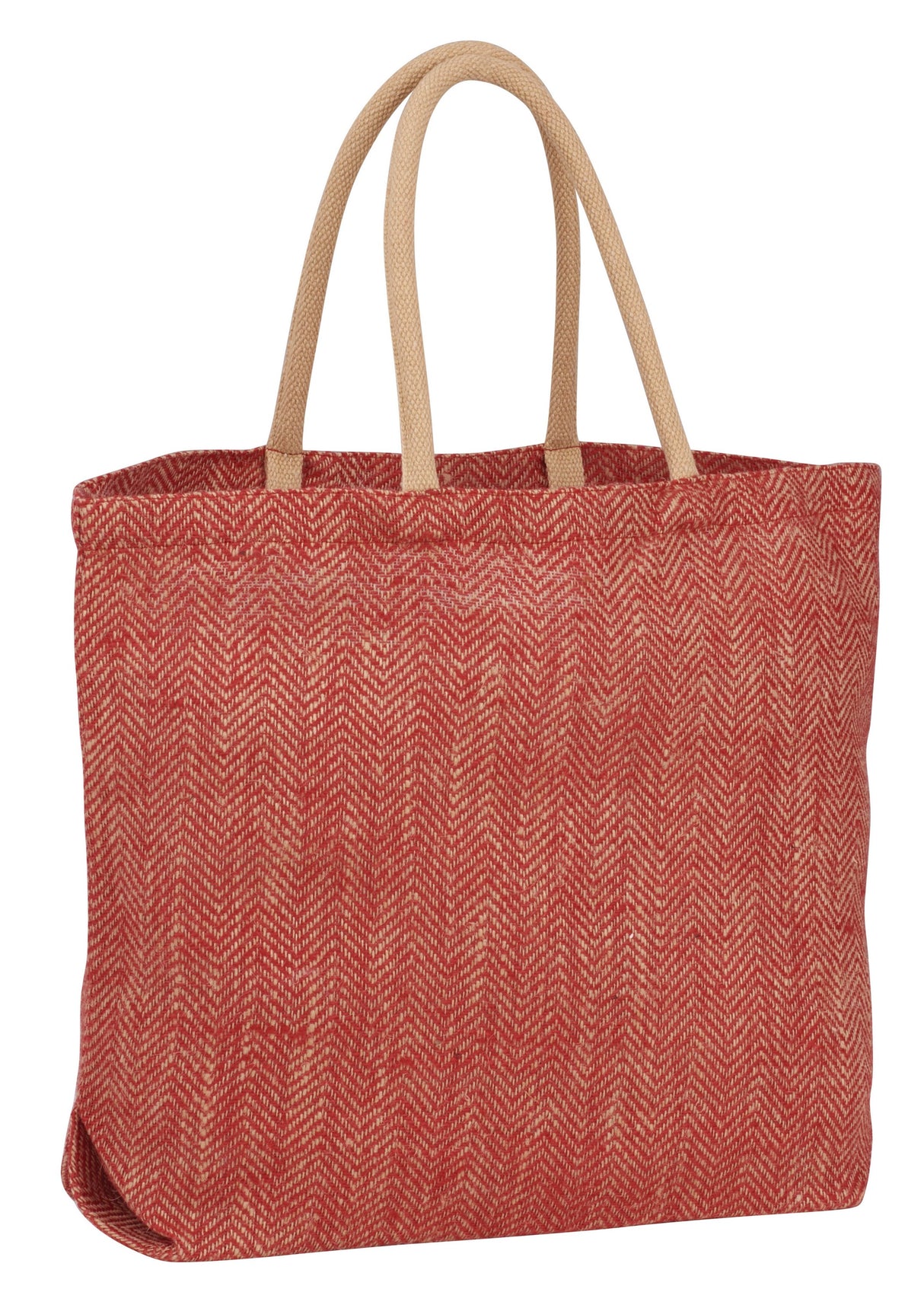 Herringbone Jute Tote