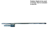 9' Small Tear Drop Flag Kit, Full Color Graphics One Side, Outdoor Use Spike base and Bag Included