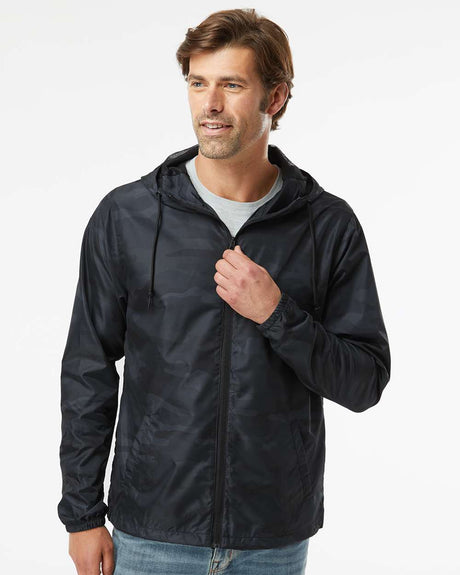 Independent Trading Co. Unisex Lightweight Windbreaker Full-Zip Jacket