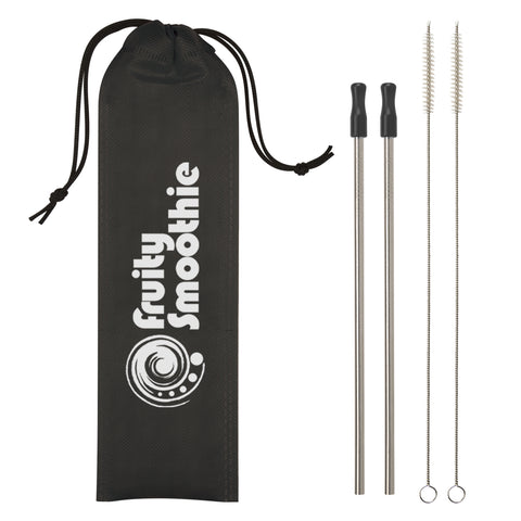 2-pack Stainless Steel Straw Kit