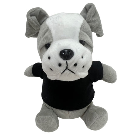 6" Mini Me Gray Brooklyn Bulldog w/T-Shirt