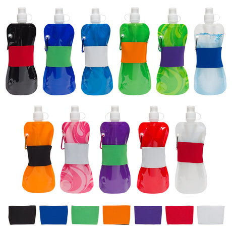 Comfort Grip Flex 16 oz Water Bottle with Neoprene Waist Sleeve
