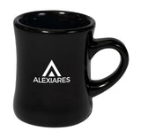 Classic Diner 10oz black ceramic mug