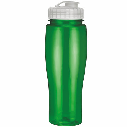 24 Oz. Contour Translucent Bottle w/ Flip Top Lid