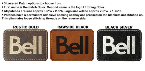 72 Hr Fast Ship - Heather Cable Knit Chenille Blanket, 50x60, with Lasered logo patch