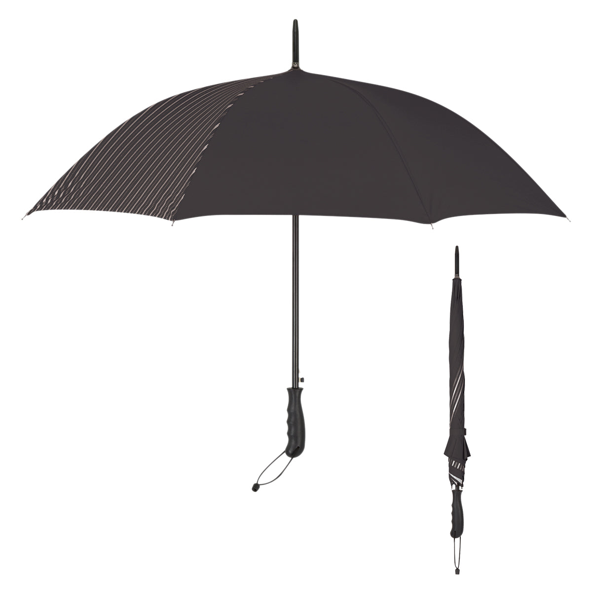 46" Arc Stripe Accent Panel Umbrella