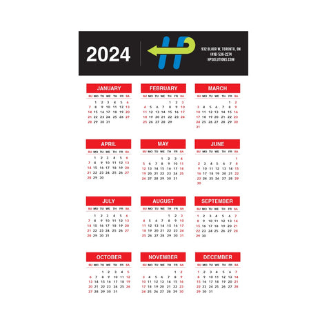 Paper Wall Calendar (24