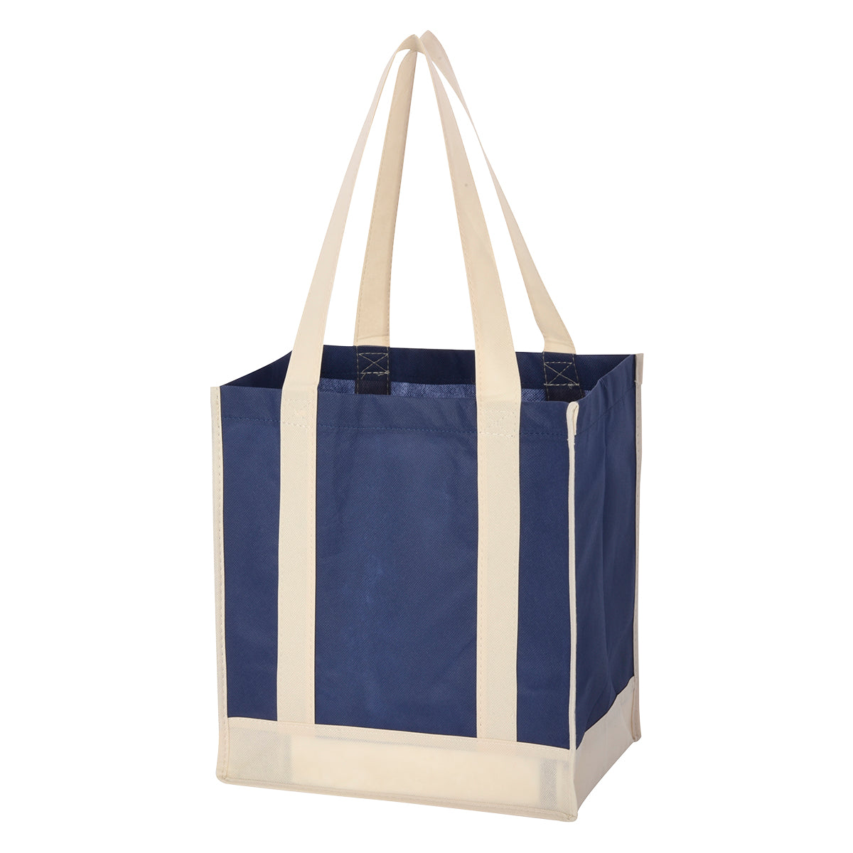 000440 Non-woven Two-tone Shopper Tote Bag