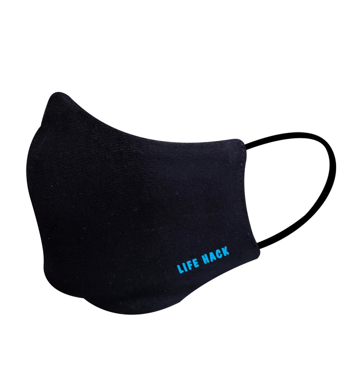 Adult Size Fashion Face Mask, 100% Cotton, 2 layer, black - Heat Transfer