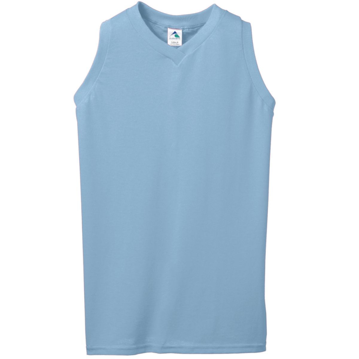 Ladies' Sleeveless V-Neck Poly/Cotton Jersey