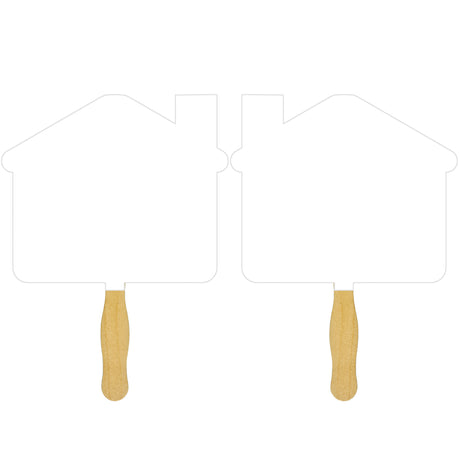House Sandwiched Hand Fan (2 Side/ Four Color Process imprint)
