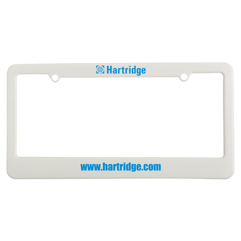 License Plate Frame w/ 2 Holes & Straight Bottom