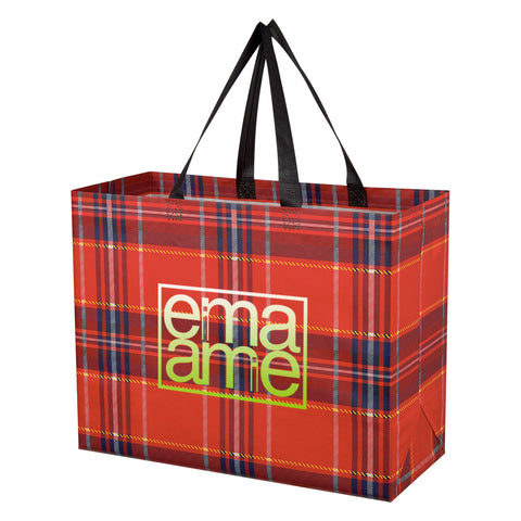 Soho Tartan Laminated Non-woven Shopper Bag