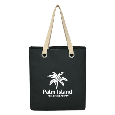 Vibrant Cotton Canvas Tote Bag