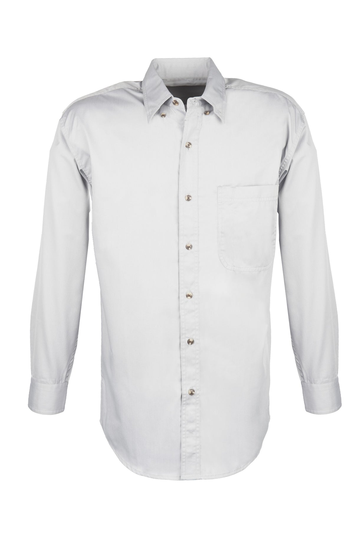 MEN EASY CARE COTTON BLEND DRESS SHIRTS Long Sleeve(White) ( S-4XL)
