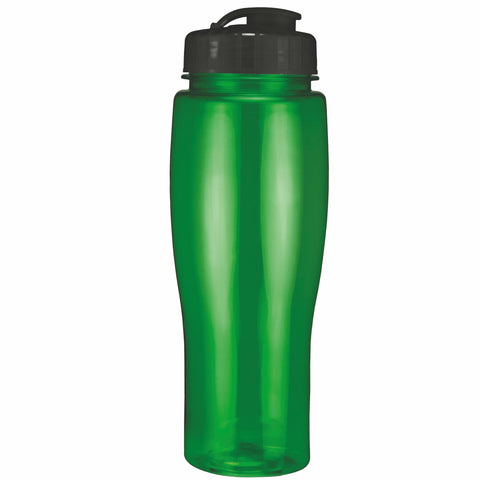 24 Oz. Contour Translucent Bottle w/ Flip Top Lid