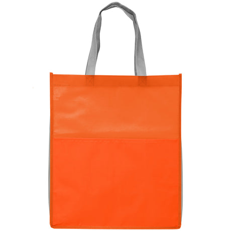 Rome RPET - Recycled Non-Woven Tote with 210 D Pocket - ColorJet
