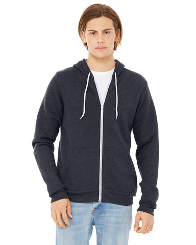 BELLA+CANVAS Unisex Sponge Fleece Full-Zip Hooded Sweatshirt