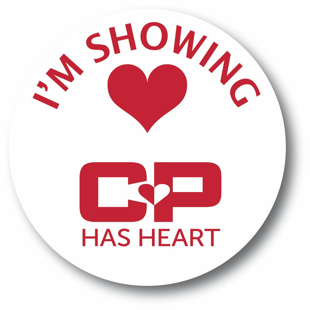 Circle Unlaminated Clothing Stickers (3.5" Diameter)