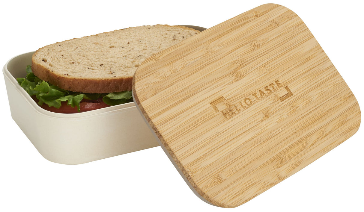 Bamboo Fiber Lunch Box with Cutting Board Lid