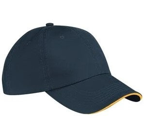 Constructed Mid Weight Brushed Cotton Twill Sandwich Cap