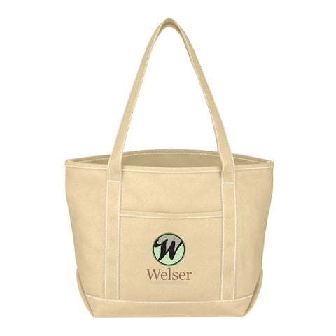Medium Cotton Canvas Yacht Tote Bag