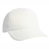 5 Panel Poly Foam Mesh Trucker Cap w/Flat Bill