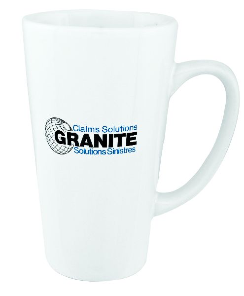 Large Cafe 16oz white mug