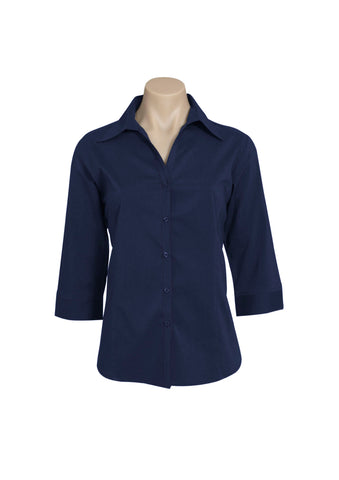 Metro Cotton-Rich Ladies' 3/4 Sleeve Stretch Shirt