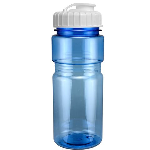 20 Oz. Translucent Recreation Bottle w/ Flip Top Lid