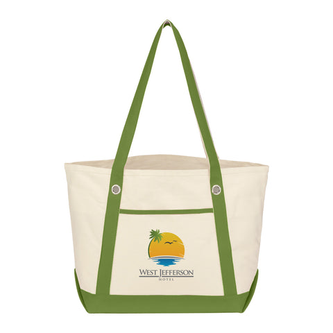 Medium Cotton Canvas Sailing Tote Bag