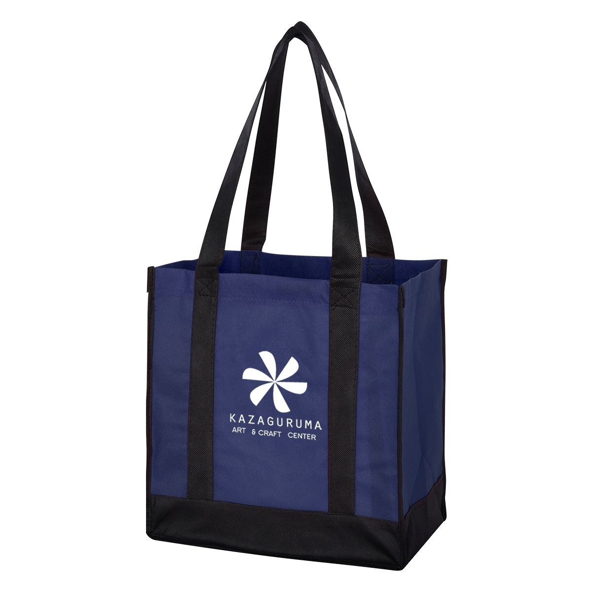 000440 Non-woven Two-tone Shopper Tote Bag