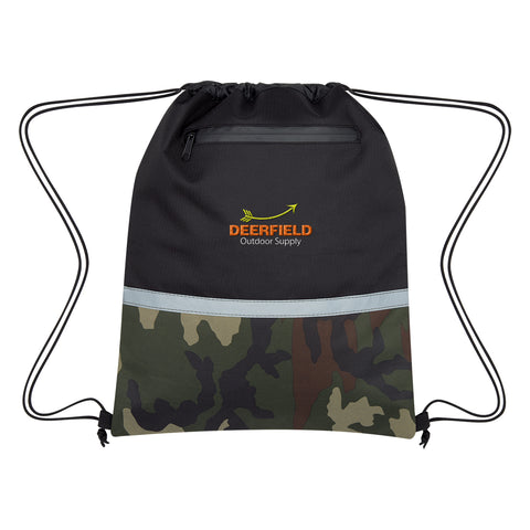 Camo Accent Drawstring Sports Pack