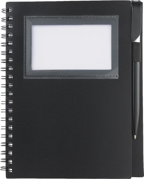 5.5" x 7" FSC Mix Star Spiral Notebook with Pen